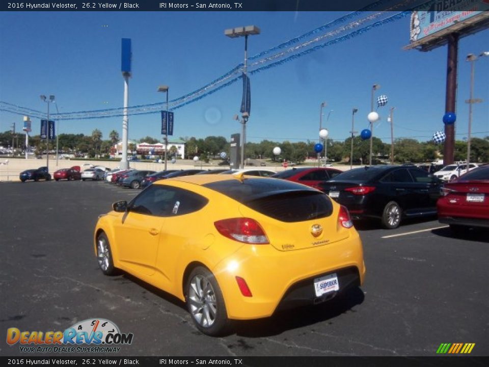 2016 Hyundai Veloster 26.2 Yellow / Black Photo #9