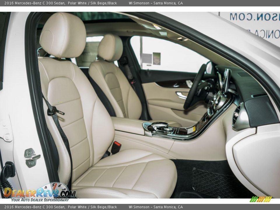 2016 Mercedes-Benz C 300 Sedan Polar White / Silk Beige/Black Photo #2