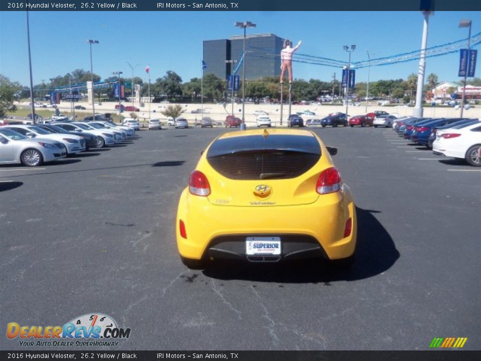 2016 Hyundai Veloster 26.2 Yellow / Black Photo #10