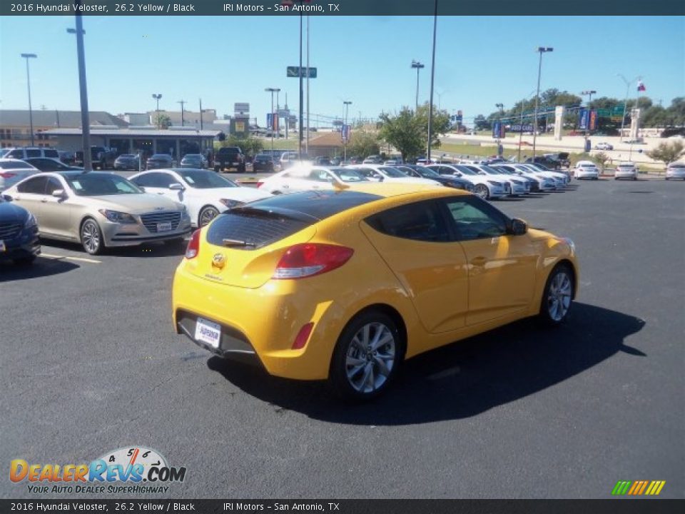 2016 Hyundai Veloster 26.2 Yellow / Black Photo #11