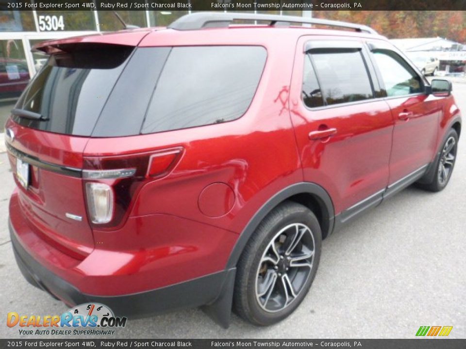 2015 Ford Explorer Sport 4WD Ruby Red / Sport Charcoal Black Photo #4