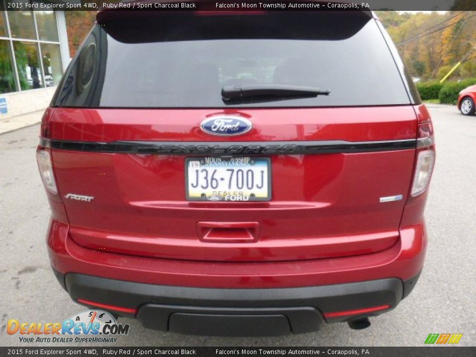 2015 Ford Explorer Sport 4WD Ruby Red / Sport Charcoal Black Photo #5