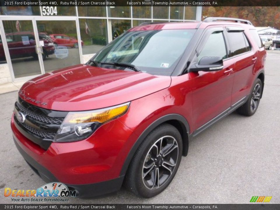2015 Ford Explorer Sport 4WD Ruby Red / Sport Charcoal Black Photo #8