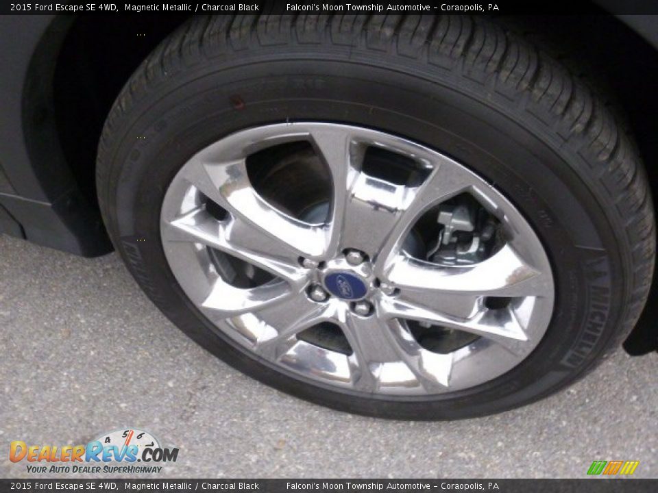 2015 Ford Escape SE 4WD Magnetic Metallic / Charcoal Black Photo #4