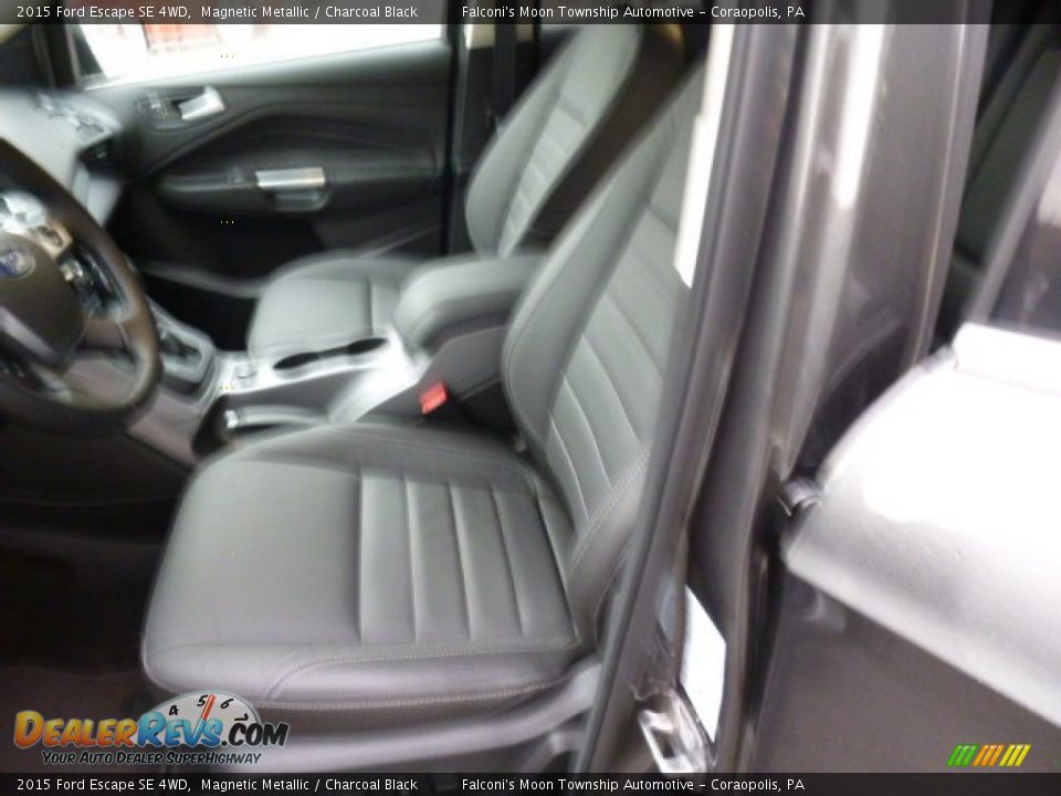 2015 Ford Escape SE 4WD Magnetic Metallic / Charcoal Black Photo #12