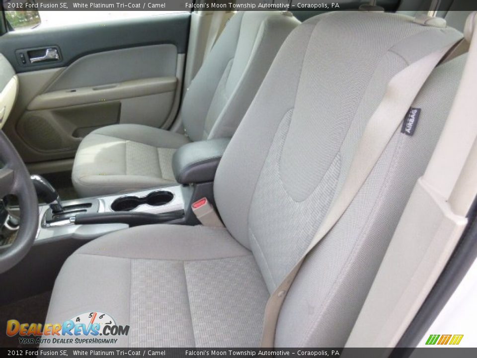 2012 Ford Fusion SE White Platinum Tri-Coat / Camel Photo #2