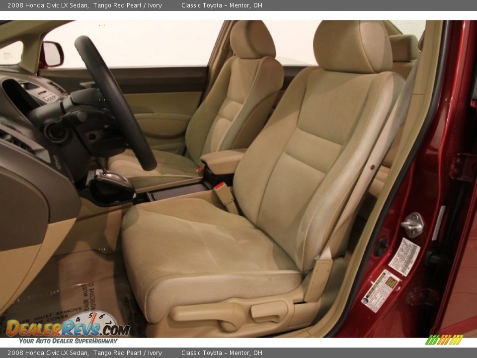 Front Seat of 2008 Honda Civic LX Sedan Photo #5