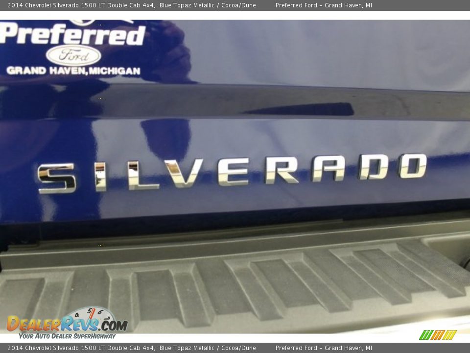 2014 Chevrolet Silverado 1500 LT Double Cab 4x4 Blue Topaz Metallic / Cocoa/Dune Photo #7