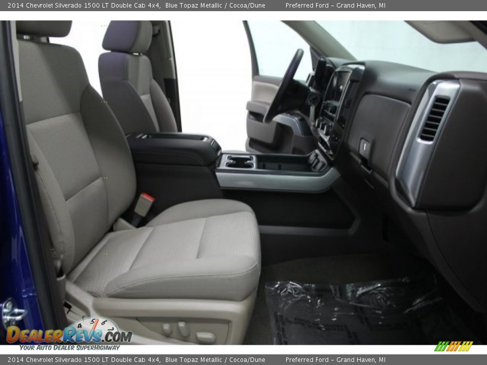 2014 Chevrolet Silverado 1500 LT Double Cab 4x4 Blue Topaz Metallic / Cocoa/Dune Photo #12