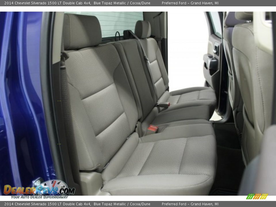 2014 Chevrolet Silverado 1500 LT Double Cab 4x4 Blue Topaz Metallic / Cocoa/Dune Photo #13