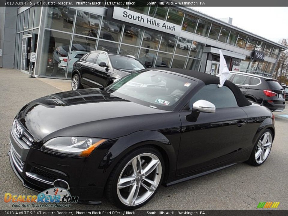 2013 Audi TT S 2.0T quattro Roadster Phantom Black Pearl Effect / Black Photo #2