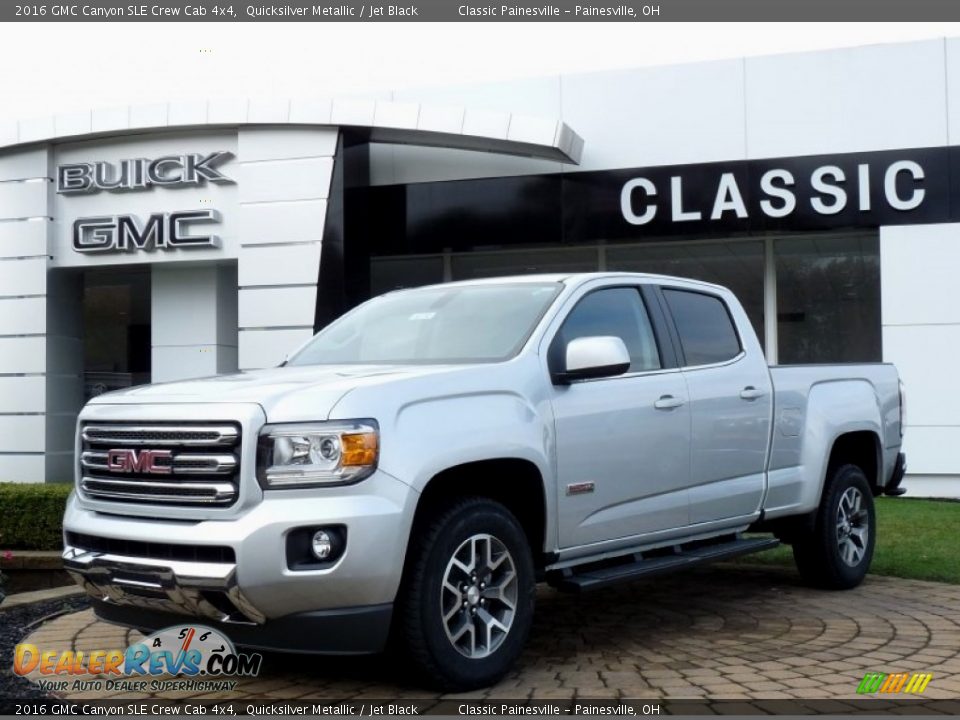 2016 GMC Canyon SLE Crew Cab 4x4 Quicksilver Metallic / Jet Black Photo #1