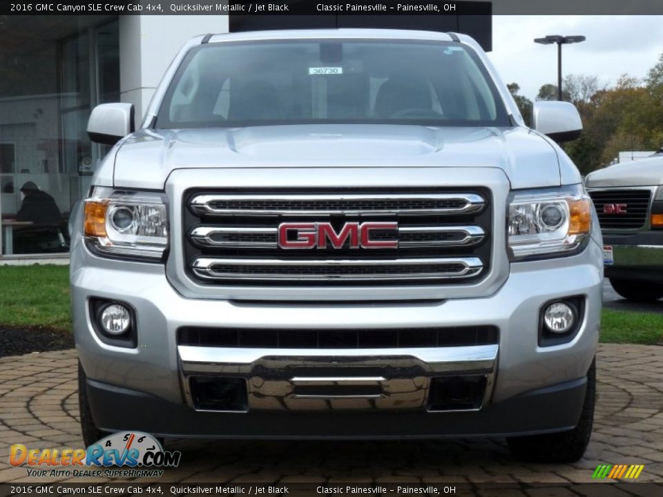 2016 GMC Canyon SLE Crew Cab 4x4 Quicksilver Metallic / Jet Black Photo #3