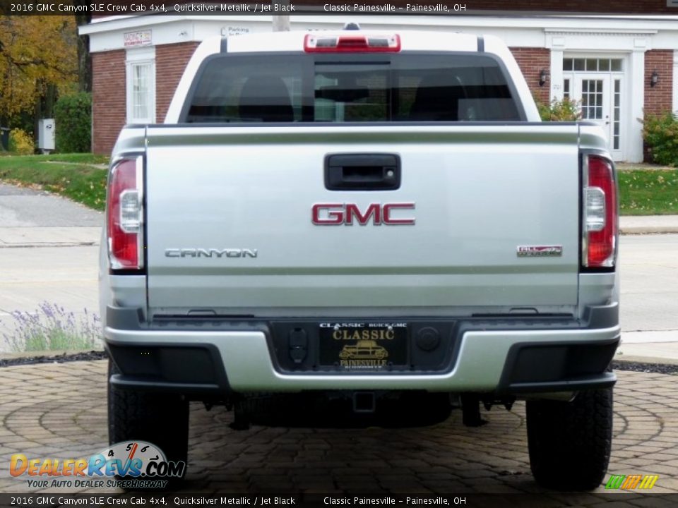 2016 GMC Canyon SLE Crew Cab 4x4 Quicksilver Metallic / Jet Black Photo #4