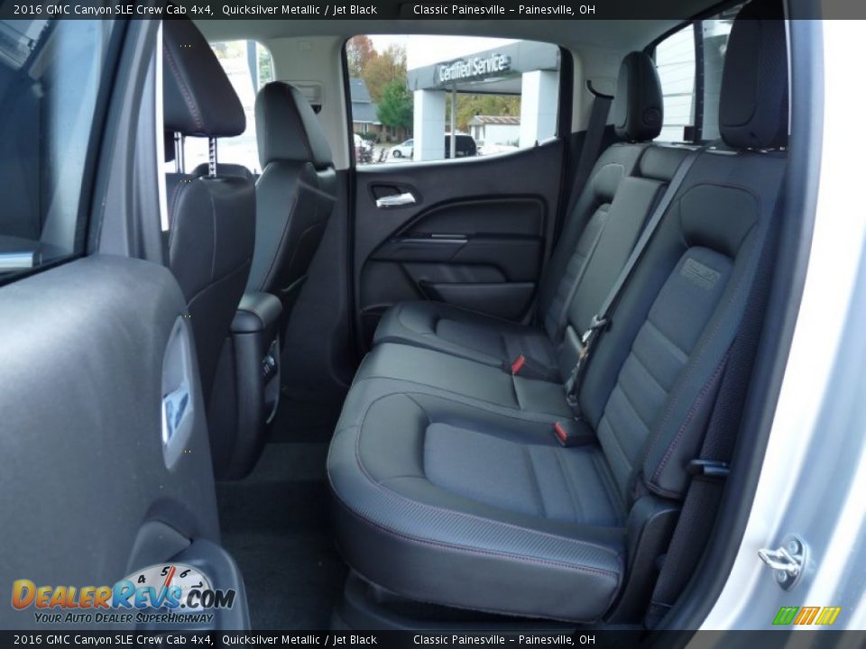 Rear Seat of 2016 GMC Canyon SLE Crew Cab 4x4 Photo #7