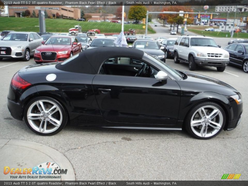 2013 Audi TT S 2.0T quattro Roadster Phantom Black Pearl Effect / Black Photo #11