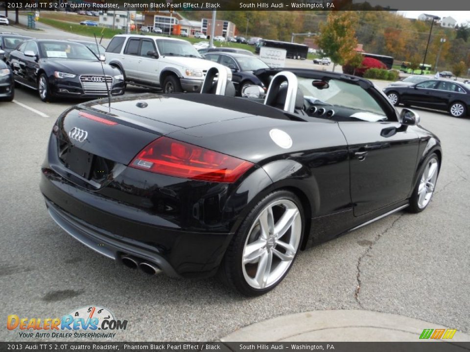 2013 Audi TT S 2.0T quattro Roadster Phantom Black Pearl Effect / Black Photo #16