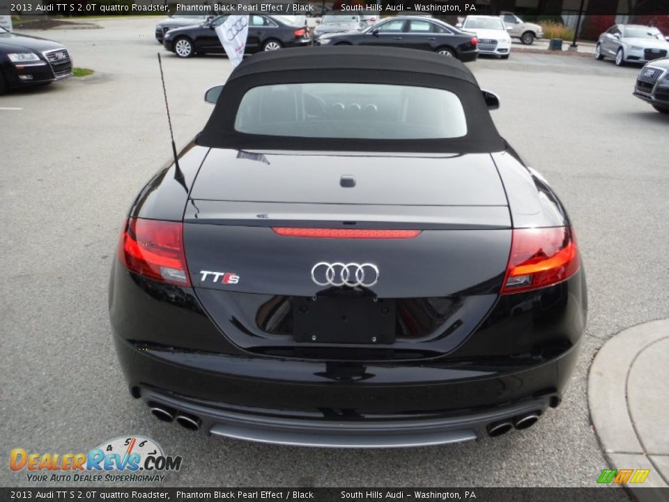 2013 Audi TT S 2.0T quattro Roadster Phantom Black Pearl Effect / Black Photo #18