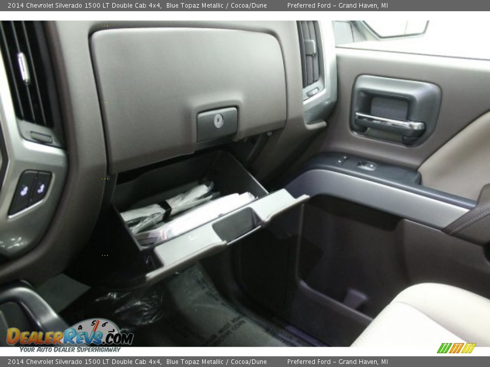 2014 Chevrolet Silverado 1500 LT Double Cab 4x4 Blue Topaz Metallic / Cocoa/Dune Photo #34