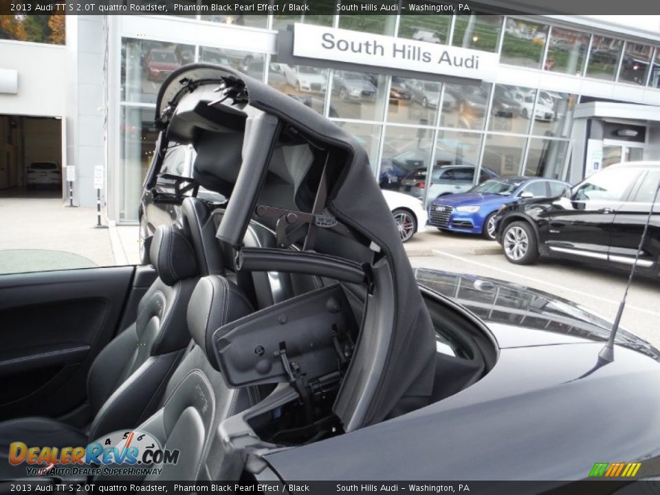 2013 Audi TT S 2.0T quattro Roadster Phantom Black Pearl Effect / Black Photo #22