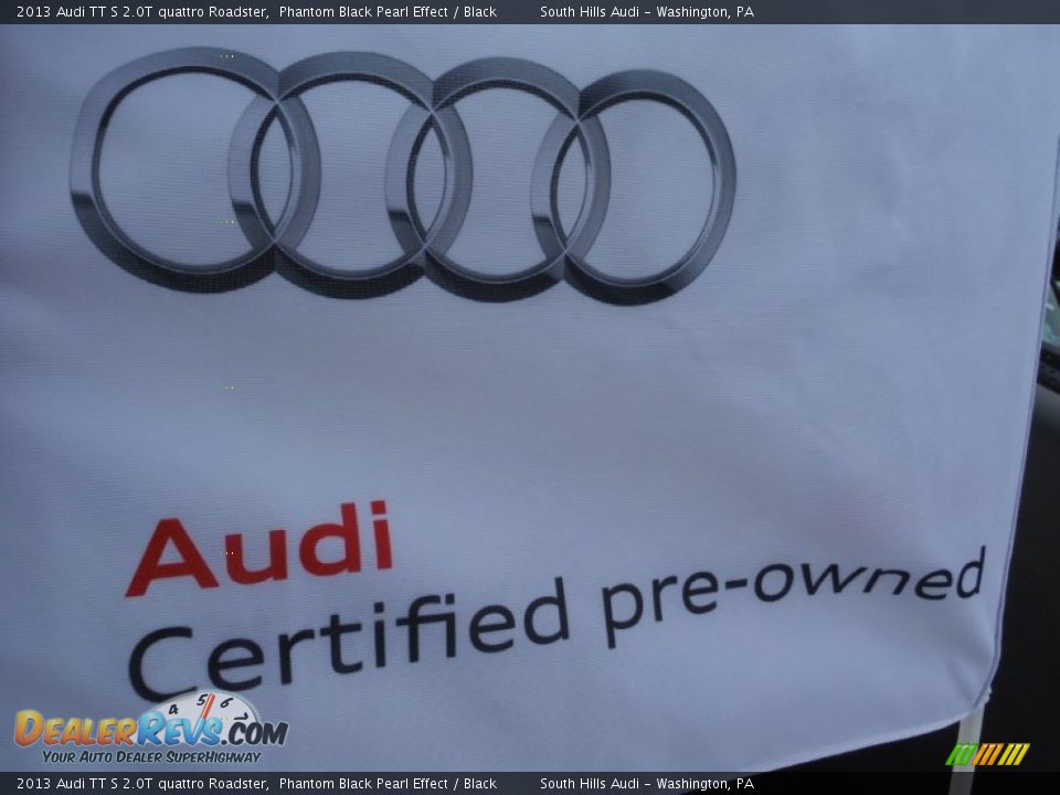 2013 Audi TT S 2.0T quattro Roadster Phantom Black Pearl Effect / Black Photo #23