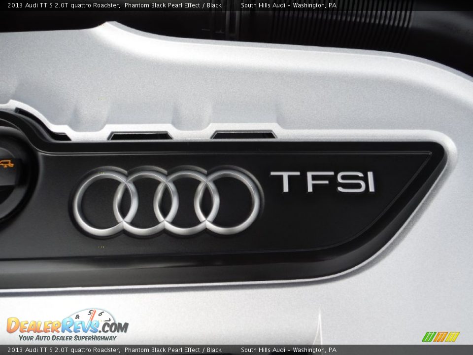 2013 Audi TT S 2.0T quattro Roadster Phantom Black Pearl Effect / Black Photo #25