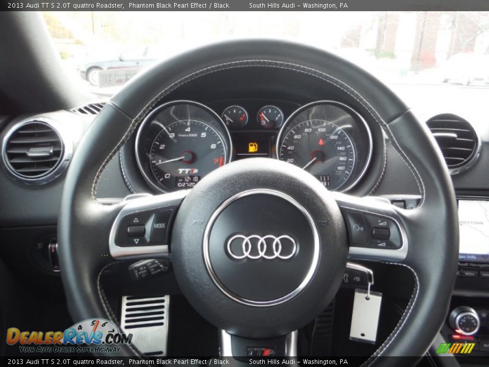 2013 Audi TT S 2.0T quattro Roadster Phantom Black Pearl Effect / Black Photo #26
