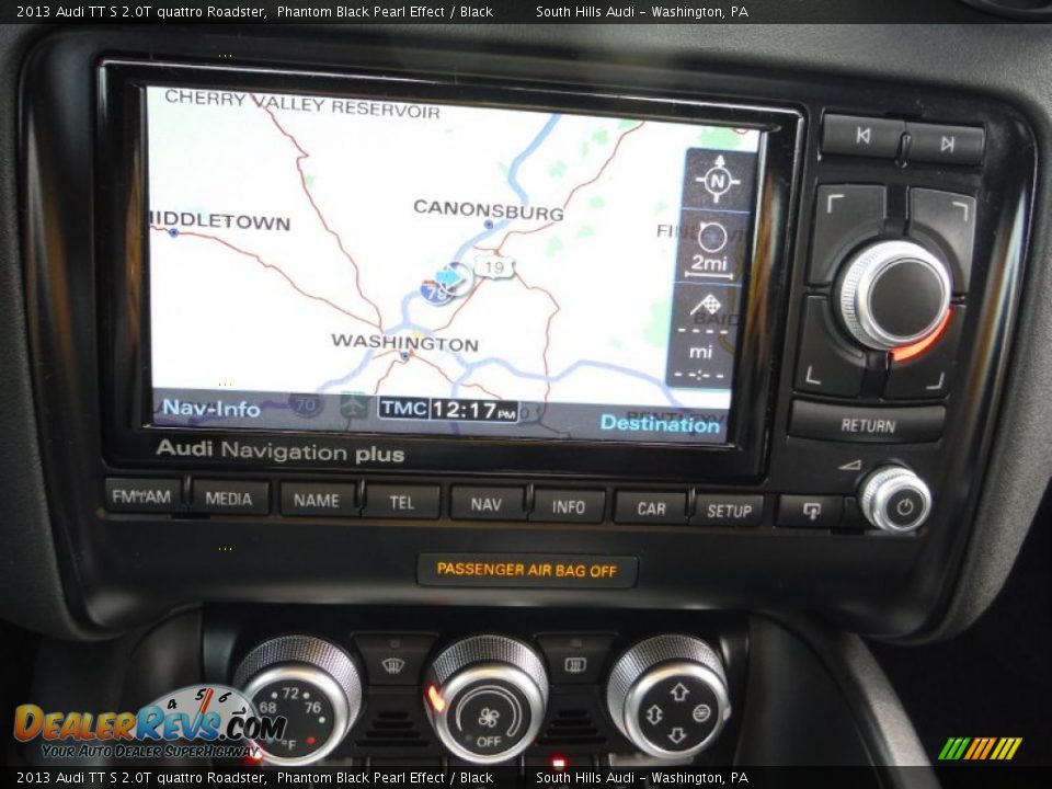 2013 Audi TT S 2.0T quattro Roadster Phantom Black Pearl Effect / Black Photo #30