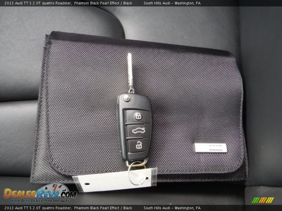 2013 Audi TT S 2.0T quattro Roadster Phantom Black Pearl Effect / Black Photo #35