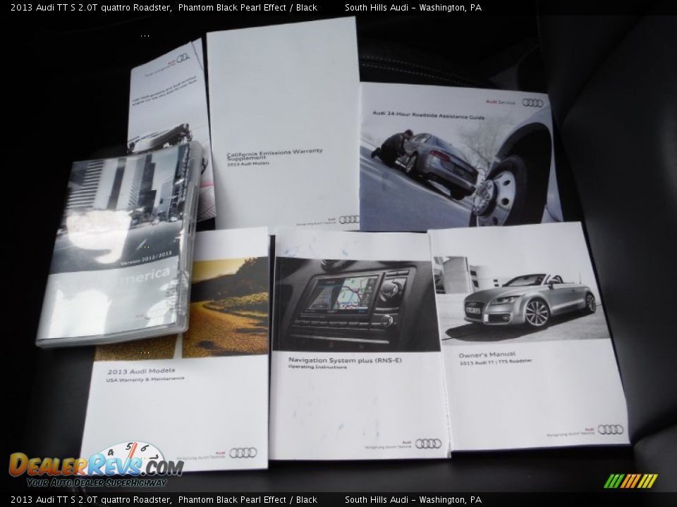 2013 Audi TT S 2.0T quattro Roadster Phantom Black Pearl Effect / Black Photo #36