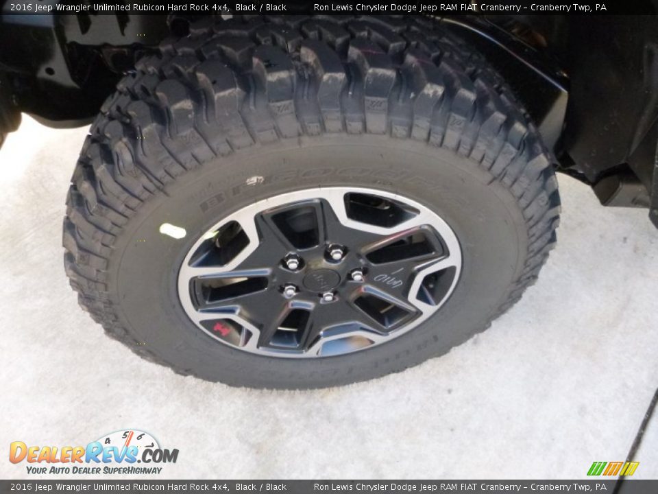 2016 Jeep Wrangler Unlimited Rubicon Hard Rock 4x4 Black / Black Photo #2