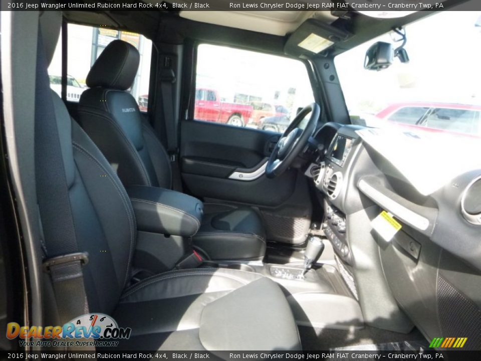 2016 Jeep Wrangler Unlimited Rubicon Hard Rock 4x4 Black / Black Photo #8