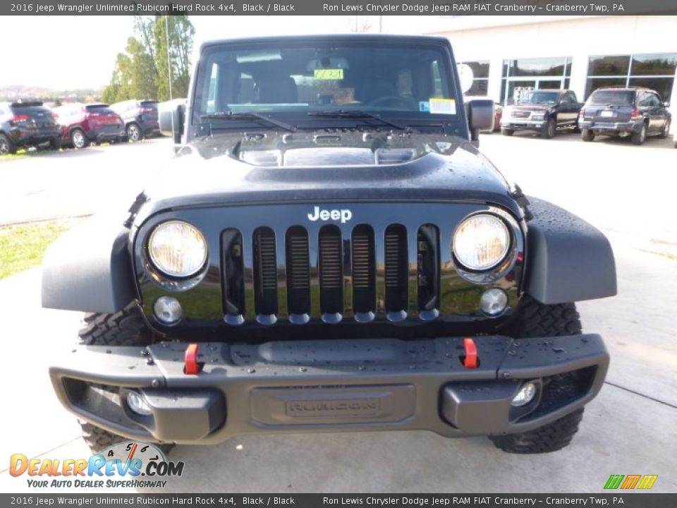 2016 Jeep Wrangler Unlimited Rubicon Hard Rock 4x4 Black / Black Photo #11