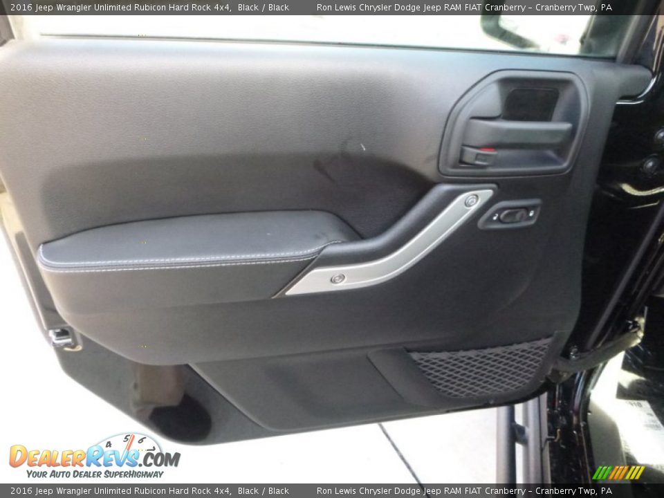 2016 Jeep Wrangler Unlimited Rubicon Hard Rock 4x4 Black / Black Photo #12