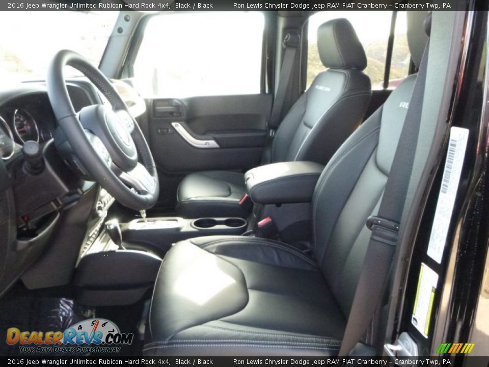 2016 Jeep Wrangler Unlimited Rubicon Hard Rock 4x4 Black / Black Photo #13
