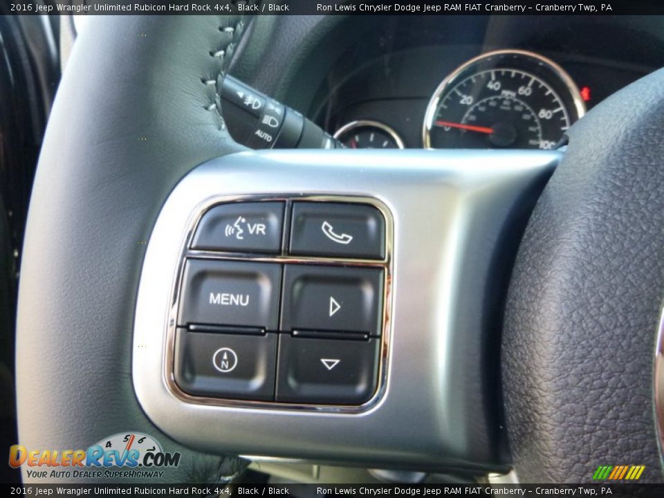 2016 Jeep Wrangler Unlimited Rubicon Hard Rock 4x4 Black / Black Photo #19