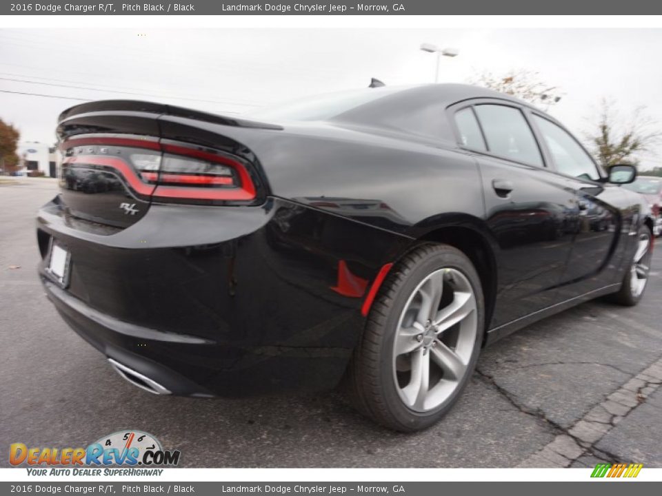2016 Dodge Charger R/T Pitch Black / Black Photo #3