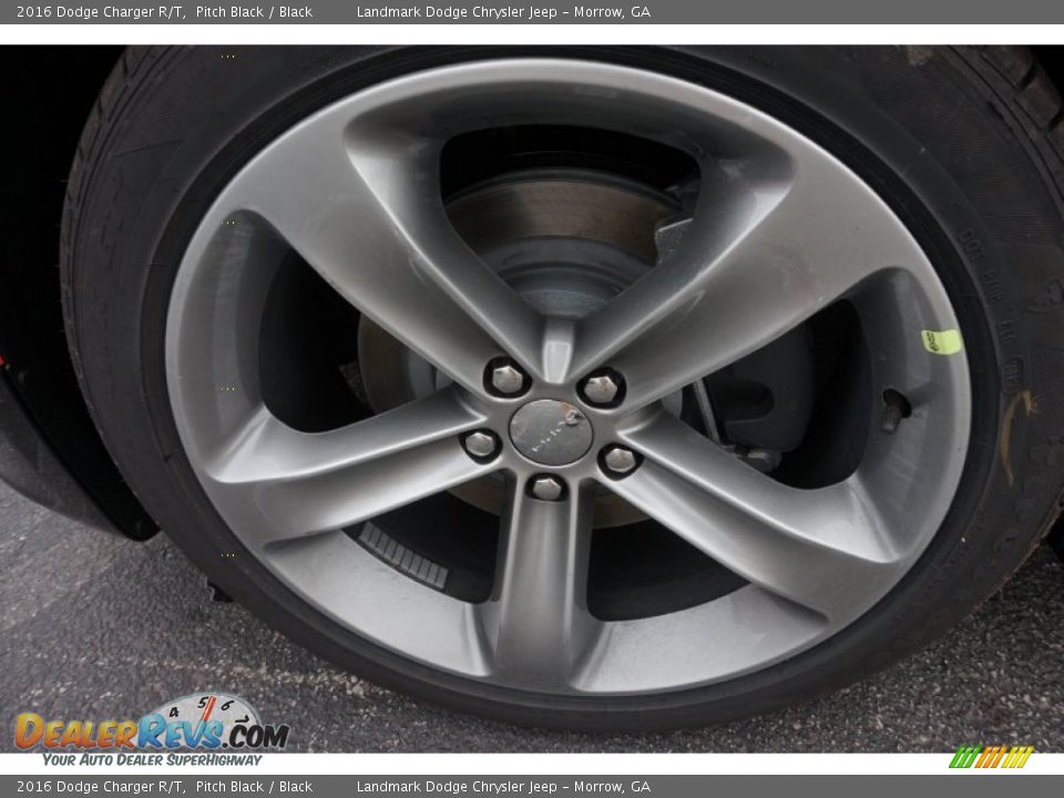 2016 Dodge Charger R/T Pitch Black / Black Photo #5