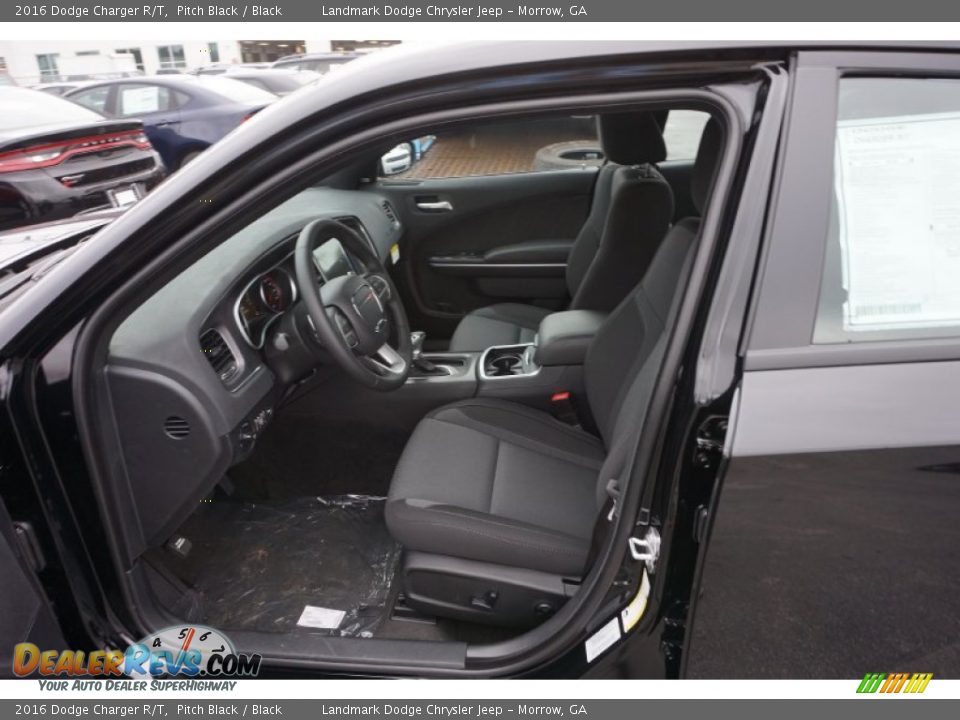 Black Interior - 2016 Dodge Charger R/T Photo #6