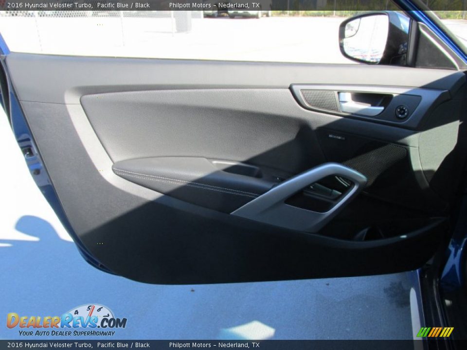 2016 Hyundai Veloster Turbo Pacific Blue / Black Photo #19