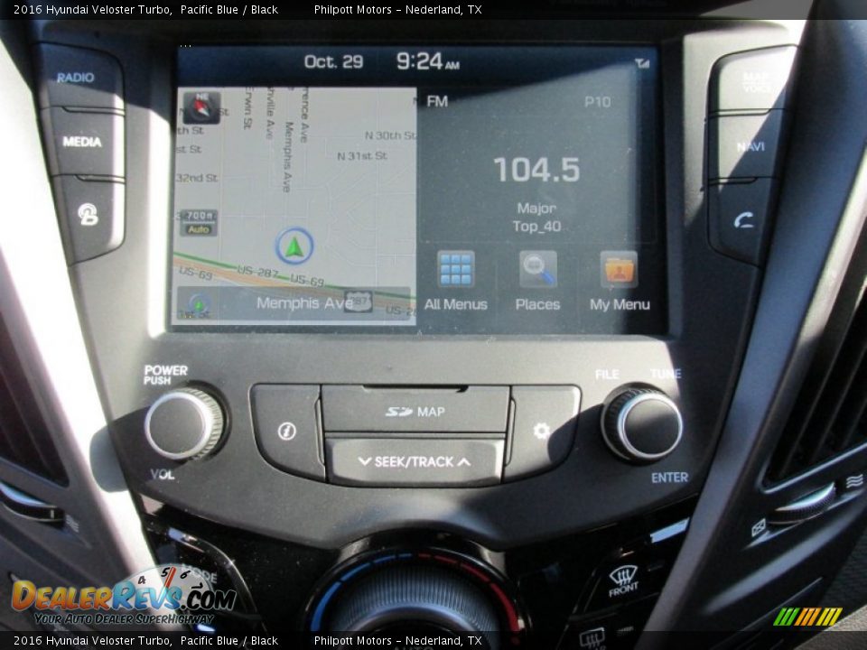 2016 Hyundai Veloster Turbo Pacific Blue / Black Photo #25