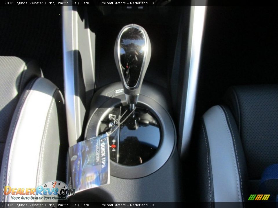 2016 Hyundai Veloster Turbo Pacific Blue / Black Photo #27