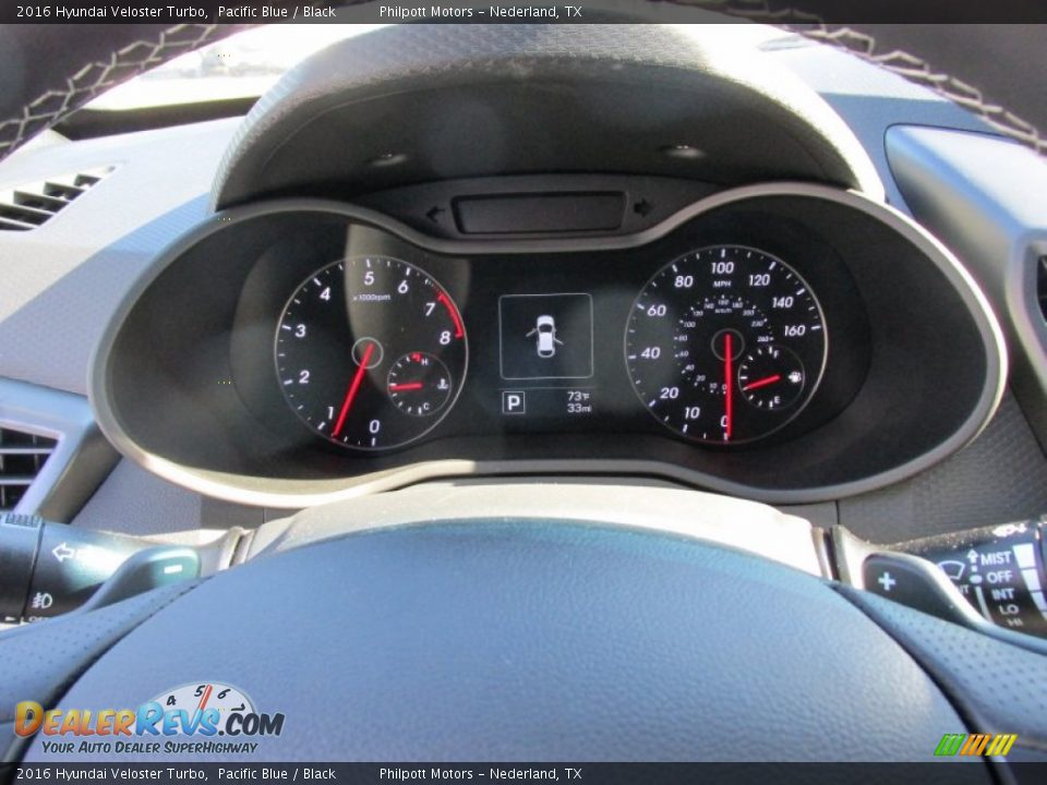 2016 Hyundai Veloster Turbo Pacific Blue / Black Photo #29