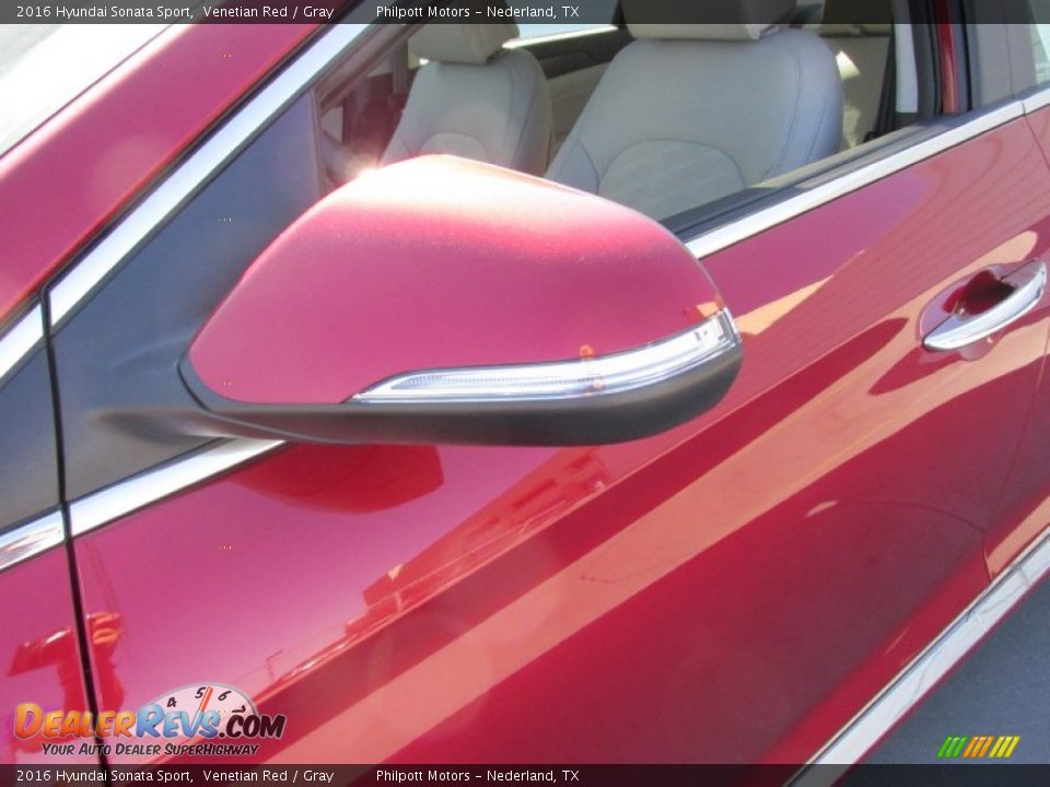 2016 Hyundai Sonata Sport Venetian Red / Gray Photo #12