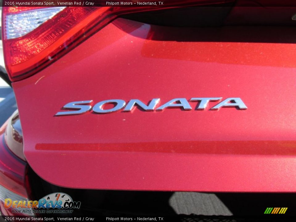 2016 Hyundai Sonata Sport Venetian Red / Gray Photo #13