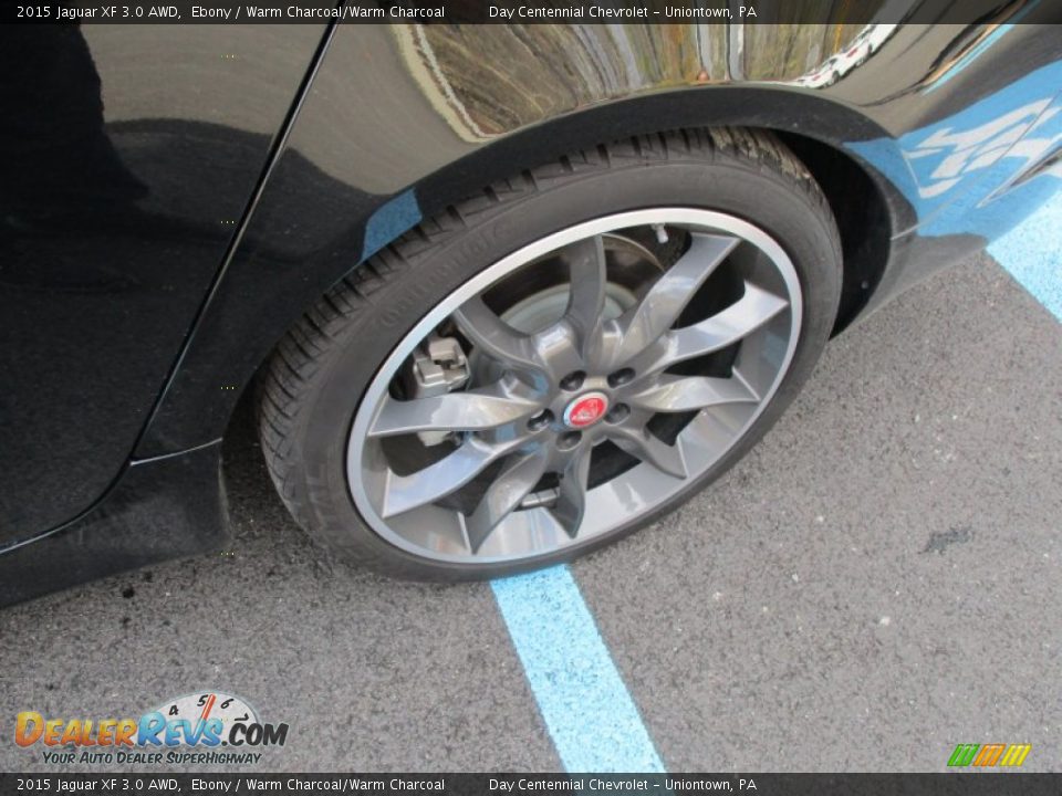 2015 Jaguar XF 3.0 AWD Ebony / Warm Charcoal/Warm Charcoal Photo #3