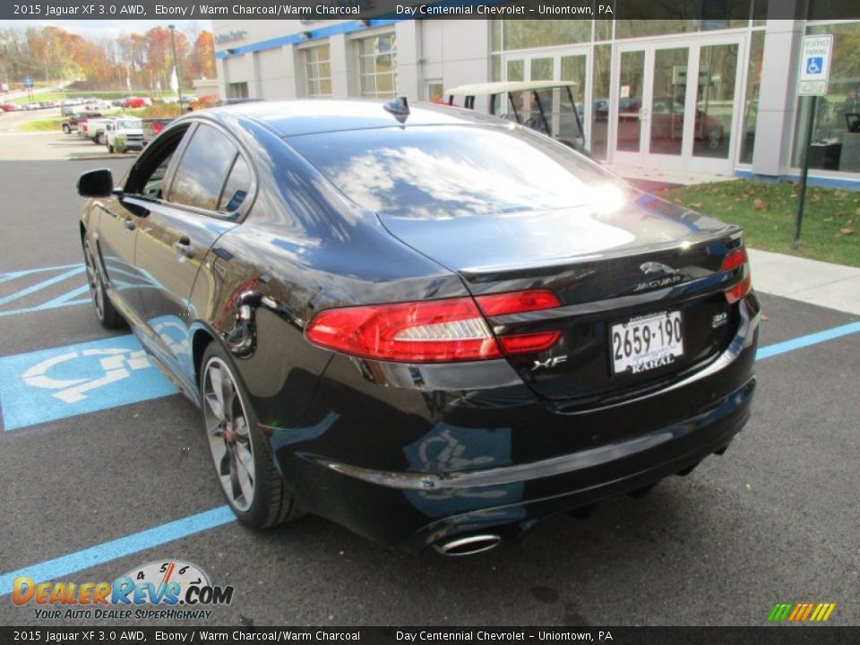 2015 Jaguar XF 3.0 AWD Ebony / Warm Charcoal/Warm Charcoal Photo #4