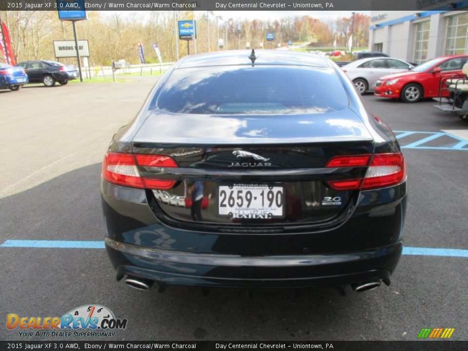 2015 Jaguar XF 3.0 AWD Ebony / Warm Charcoal/Warm Charcoal Photo #5