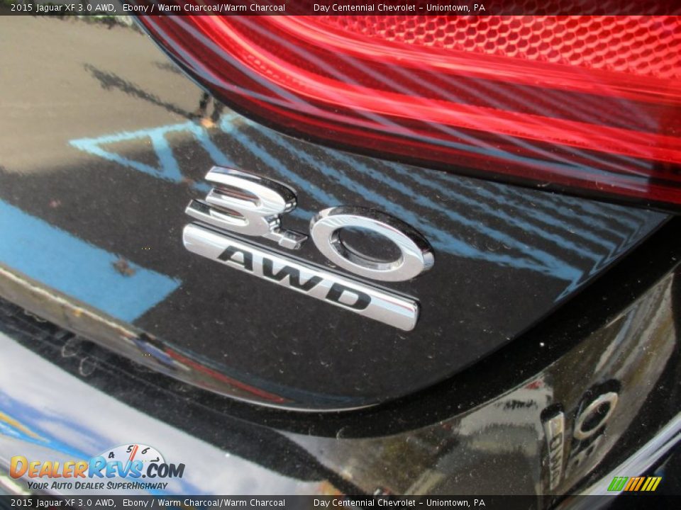 2015 Jaguar XF 3.0 AWD Ebony / Warm Charcoal/Warm Charcoal Photo #7