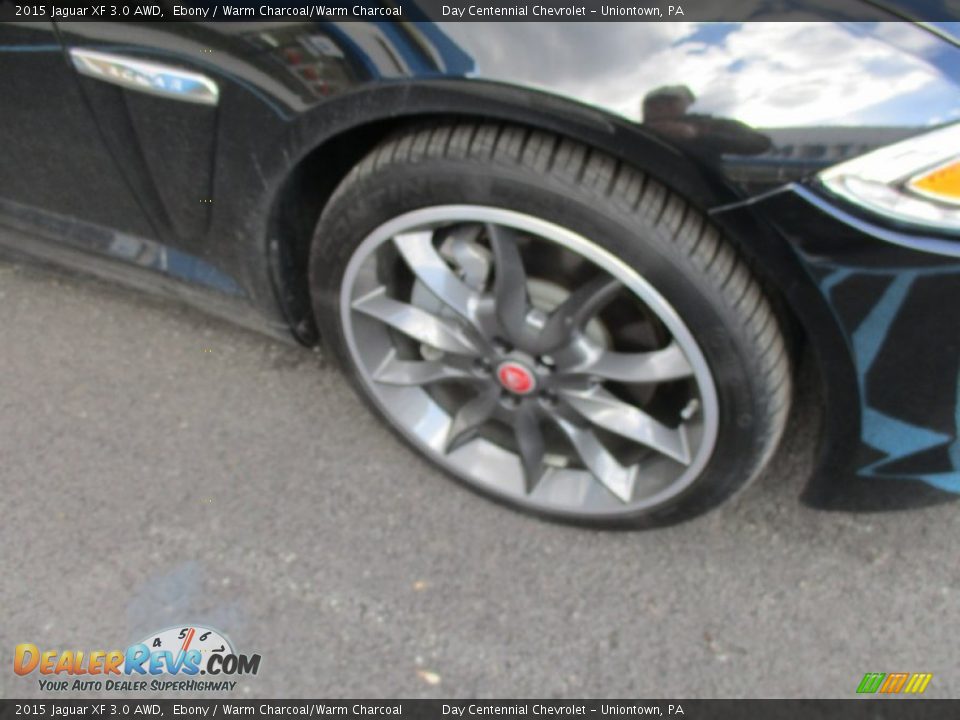 2015 Jaguar XF 3.0 AWD Ebony / Warm Charcoal/Warm Charcoal Photo #9